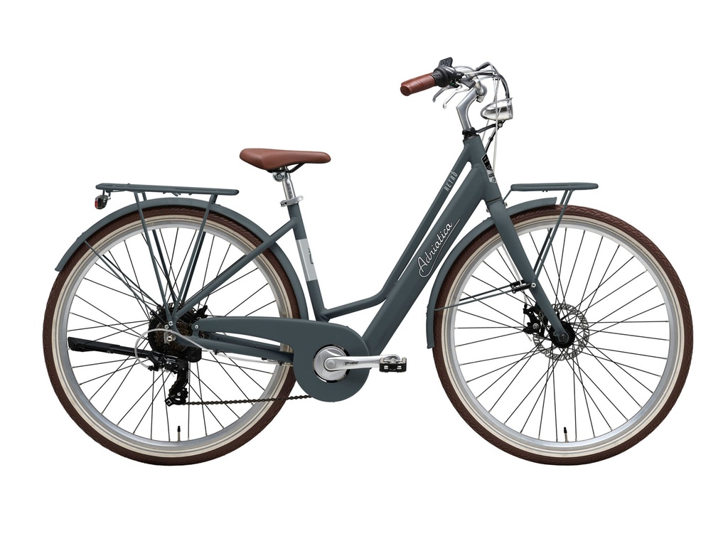 ADRIATICA E-RETRO e-bike női 28" matt szürke