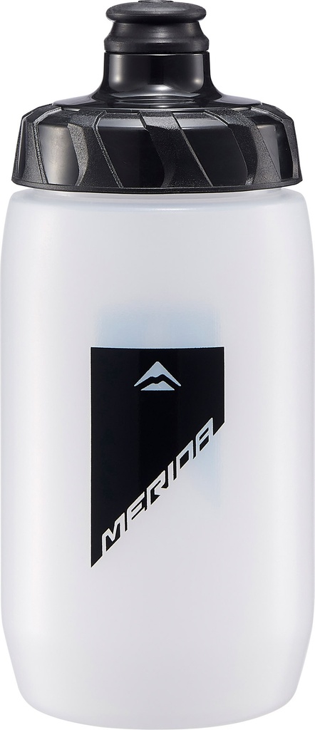 Kulacs MERIDA átlátszó, 500ml (fekete design) - zárókupakkal - 4058