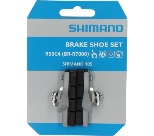 [#PL-Y8ZJ98010] SHIMANO BR-R7000 R55C4 CARTRIDGE-TYPE BRAKE SHOESET (PAIR/SILVER)