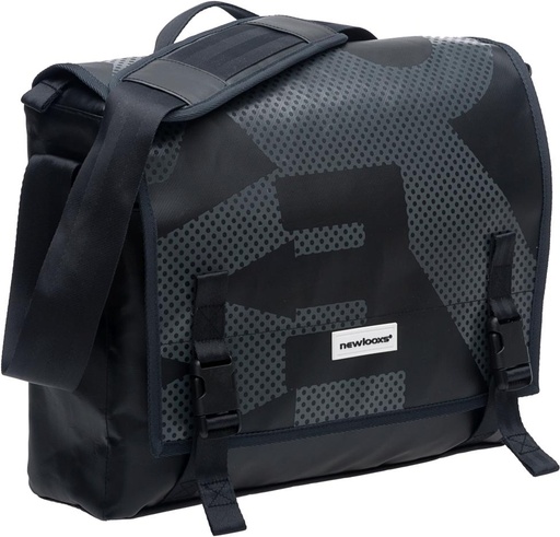 [#PL-FA003482009] KÉZITÁSKA NEWLOOXS POSTINO BISONYL FEKETE/SZÜRKE 14L 38X30X12CM