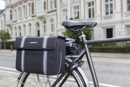 [#PL-FA003480075] KERÉKPÁROS TÁSKA NEWLOOXS BOLZANO DUPLA BOLZANO FEKETE 26L 36X26X15CM(X2)