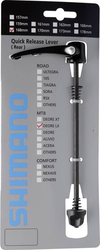 [#PL-Y3TV98020] SHIMANO FH-T670 COMPLETE QUICK RELEASE 168MM (6-5/8") BLACK