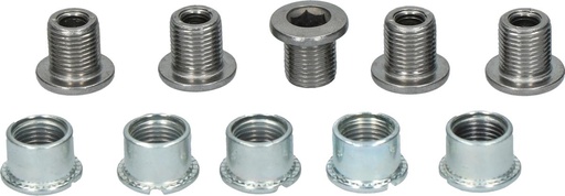[#PL-Y1P298030] SHIMANO FC-2450 GEAR FIXING BOLT(M8 x 8.5) & NUT(5 SETS)