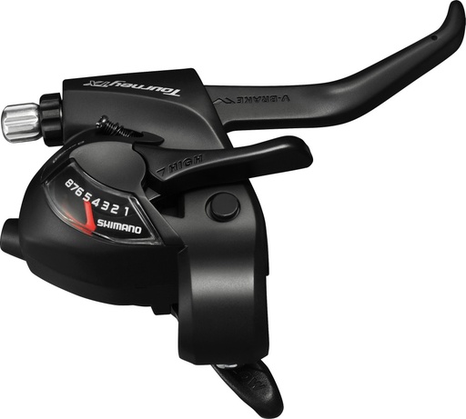 [#PL-ASTTX800R8AL] FÉKVÁLTÓKAR J TX 8-AS EZ-FIRE FEKETE 2-UJJAS V-FÉKHEZ