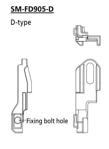 [#PL-ISMFD905D] SHIMANO ADAPTER FOR FD MOUNT, SM-FD905-D, DIRECT MOUNT TYPE, IND.PACK
