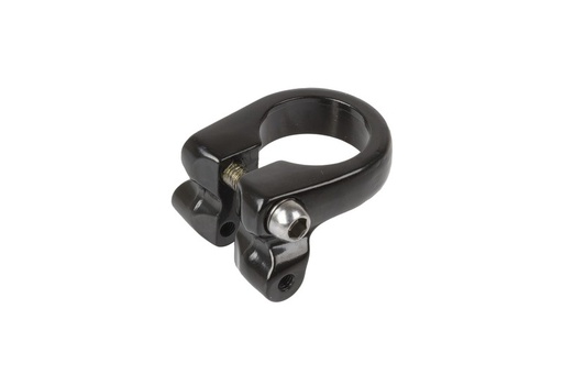 [#CS-40170352] M-Wave nyeregcsőbilincs 34,9mm alu csomagtartó szemmel fekete