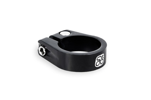 [#CS-40171047BK] Csepel WAK nyeregcsőbilincs alu 31,8 mm fekete