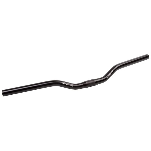 [#CS-40316758BK] M-Wave alumínium MTB lapos kormány 600 mm 25,4 mm 15° fekete