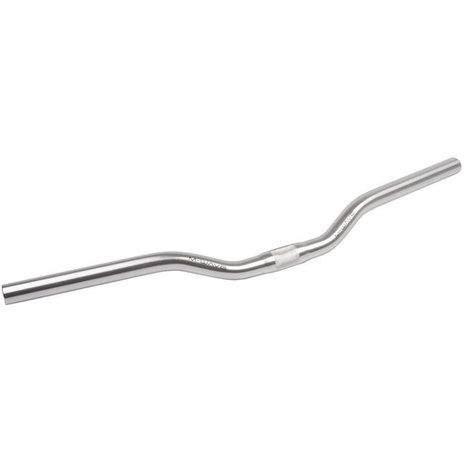 [#CS-40316758SL] M-Wave alumínium MTB lapos kormány 600 mm 25,4 mm 15° ezüst