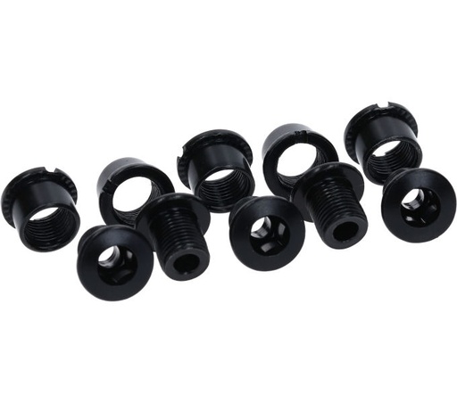 [#PL-Y1HD98040] SHIMANO FC-S500 GEAR FIXING BOLT(BLACK/M8X8.5) & NUT(5SETS)