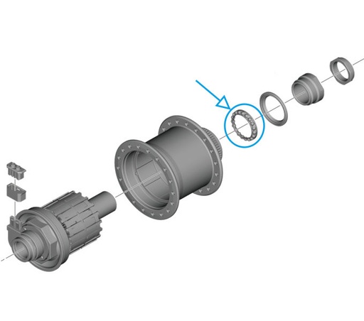 [#PL-Y2GC98030] SHIMANO DH-UR708-3D BALL RETAINER(1/8"X19)