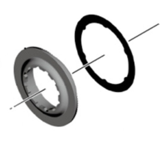 [#PL-Y8KU98010] SHIMANO BR-M465 LOCK RING & WASHER BLACK