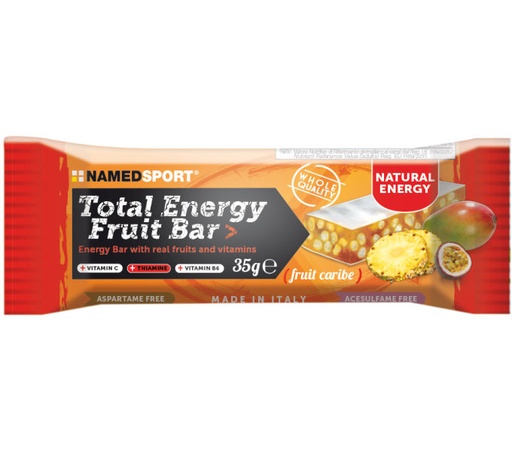 [#PL-FA003724017] NAMEDSPORT TOTAL ENERGY FRUIT BAR karibi-gyümölcs 25x35g szelet {2/4}