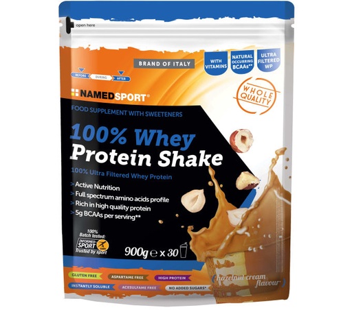 [#PL-FA003726011] NAMEDSPORT 100% WHEY PROTEIN SHAKE mogyorókrém 900g shake {2/4}
