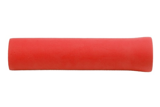 [#CS-42800030RD] Szilikon kerékpáros markolat 130 mm alumínium lezárógombbal piros