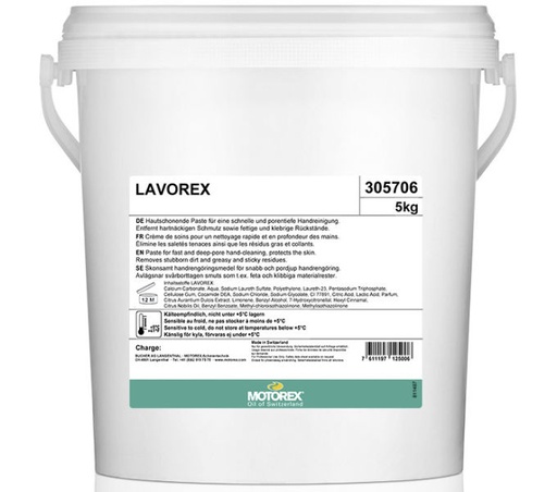 [#PL-FA3795305706] KÉZMOSÓ PASZTA MOTOREX LAVOREX VÖDRÖS 5KG 1DB {5/4}