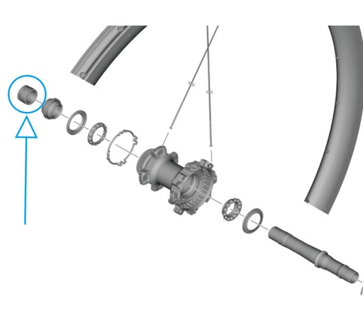[#PL-Y0ML10000] SHIMANO WH-R9270-C50-TU-R LEFT HAND NUT