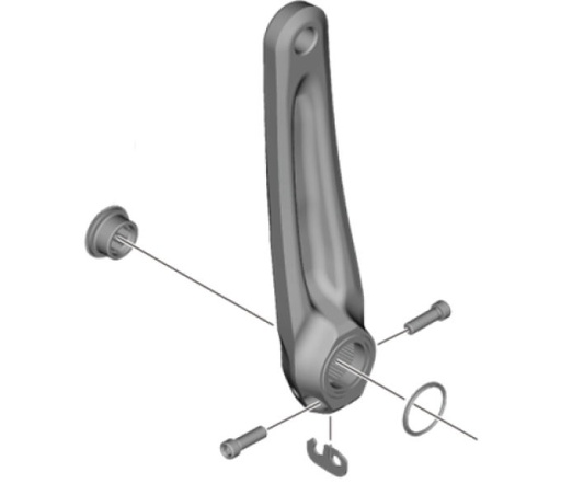 [#PL-Y0N298030] SHIMANO FC-MT511 LEFT HAND CRANK ARM 165MM