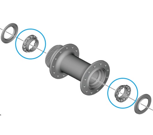 [#PL-Y0S498020] SHIMANO WH-RS710-C32-TL-F BALL RETAINER(5/32")