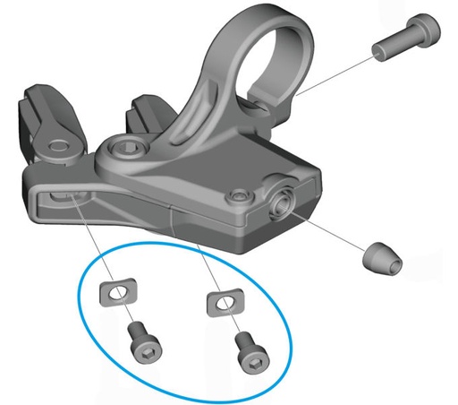 [#PL-Y0SA98010] SHIMANO SW-M8150 LEVER UNIT FIXING SCREW M4(2P) AND WASHER(2P)