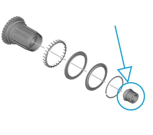 [#PL-Y0ML98020] SHIMANO WH-R9270-C50-TU-R RIGHT HAND CAP UNIT