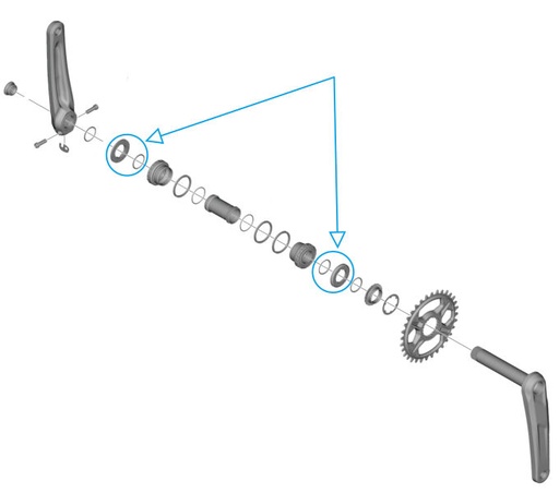 [#PL-Y0LY98010] SHIMANO FC-M6130 SPACER AND RING