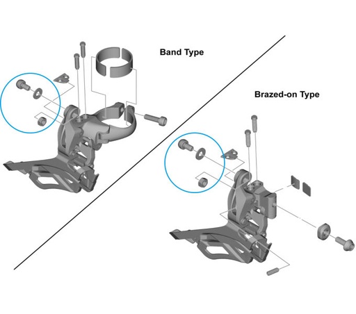 [#PL-Y5YZ98010] SHIMANO FD-R3030 CABLE FIXING BOLT (M5X8.9) & NUT