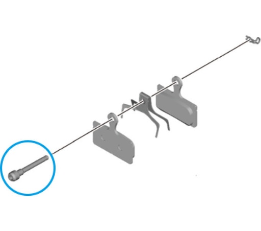 [#PL-Y8EB12010] SHIMANO BR-M7110 PAD AXLE