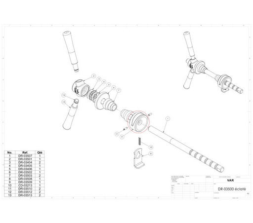 [#PL-FA003540421] Verriegelungsring zu DR-03500 DR