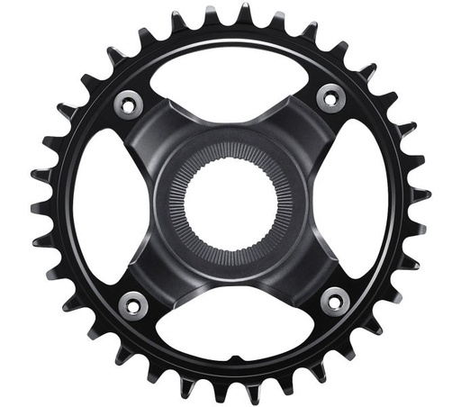 [#PL-ISMCRE8012B55A4XL] SHIMANO CHAINRING, SM-CRE80-12-B, 34T W/O CG, FOR CHAIN LINE 55MM, BLACK, IND.PA