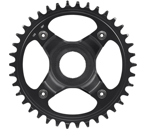 [#PL-ISMCRE8012B55A8XL] SHIMANO CHAINRING, SM-CRE80-12-B, 38T W/O CG, FOR CHAIN LINE 55MM, BLACK, IND.PA