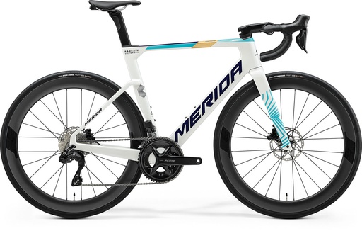 [#BF-2503953] MERIDA REACTO 6000 IV3 XL GYÖNGYFEHÉR (KÉK-TEAM)(CY25)