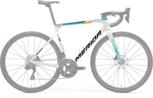[#BF-2504113] VÁZ MERIDA SCULTURA 6000 V3 GYÖNGYFEHÉR (KÉK-TEAM)