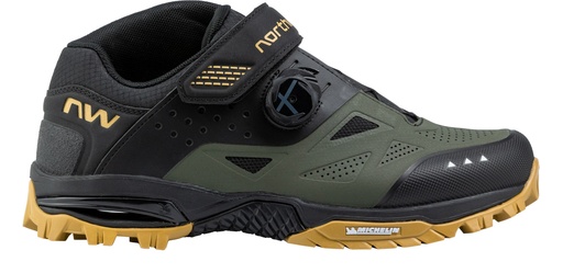[#BF-80223011-47-45] Cipő NORTHWAVE ALL TER. ENDURO MID 2 45 ZÖLD/FEKETE