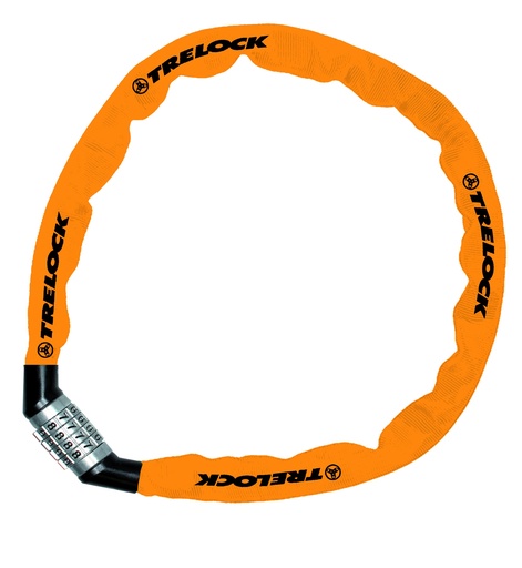 [#BL-183533] Trelock BC 115 Code számzáras láncos zár [narancs, 110 cm]