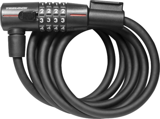 [#BL-192819] Trelock SK 312 számzáras huzalos zár [fekete, 180 cm]