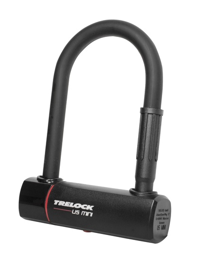 [#BL-192488] Trelock U5 Mini kulcsos U-lakat [fekete, 140 mm]