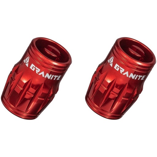 [#BL-243328] Granite Juicy Nipple Schrader szelepsapka (2 pár) [piros]