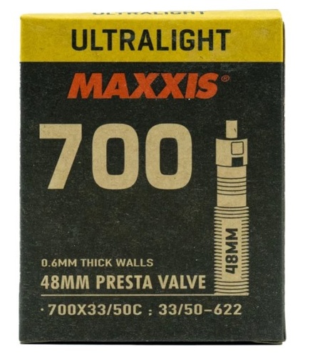 [#BS-EIB00141400] Belső Maxxis 700X33/50C ULTRALIGHT Presta szelepes 48mm 100g