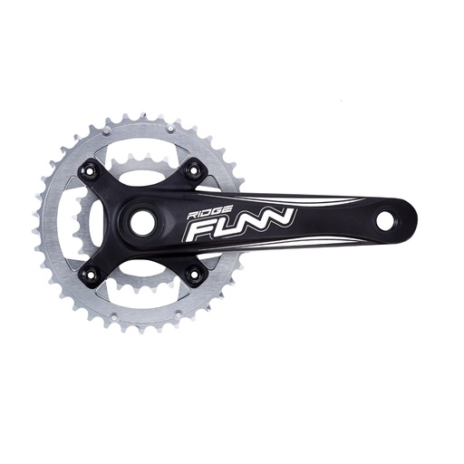[#BL-219267] FUNN Ridge Double integrált MTB hajtómű középcsapággyal [fekete-ezüst, 38/24, 175 mm]
