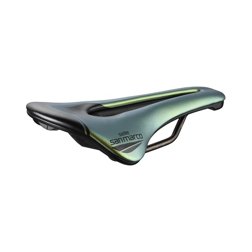 [#BL-241056] Selle San Marco Shortfit 2.0 Open-Fit Racing Iridescent Gold nyereg [155 mm, 255 mm]