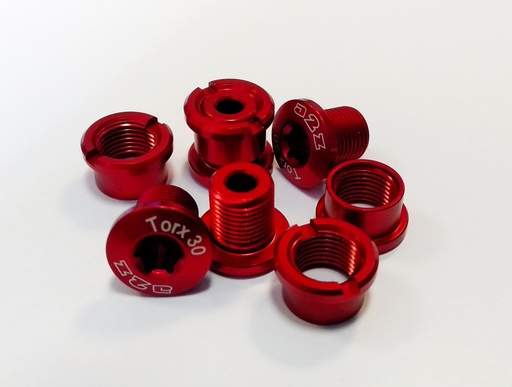 [#BL-166991] a2Z 7075-T6 alu lánctányér csavar 1x hajtóműhöz [piros]