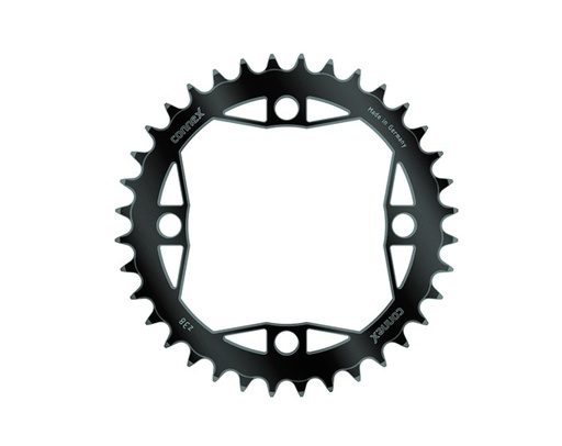 [#BL-231706] Connex Narrow Wide 4 furatos szimmetrikus lánctányér [fekete, 38]