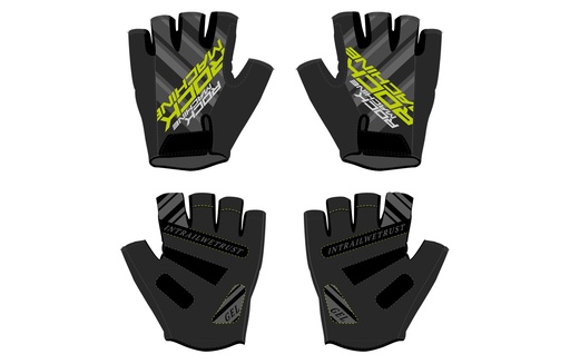 [#BL-199744] Rock Machine Race SF nyári rövid ujjú kerékpáros kesztyű [fekete/zöld, S]