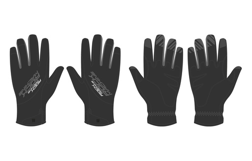 [#BL-199757] Rock Machine Winter Race LF téli hosszú ujjú kerékpáros kesztyű [fekete/szürke, XXL]