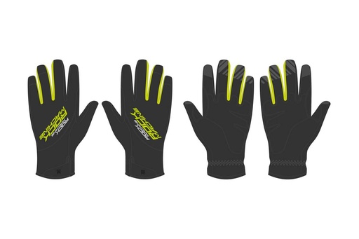 [#BL-199756] Rock Machine Winter Race LF téli hosszú ujjú kerékpáros kesztyű [fekete/zöld, L]