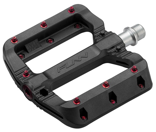 [#BL-252805] FUNN Black Magic DH/BMX pedál [fekete-piros]