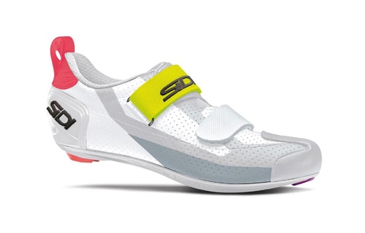 [#BL-242137] SIDI T-5 Air Triathlon országúti cipő [szürke-fehér-sárga, 42]