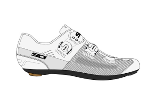 [#BL-241568] SIDI Genius 10 Knit országúti cipő [fehér, 42.5]