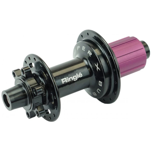 [#BS-281-38185-K001] Agy SUNringlé Bubba X hátsó Boost 6 csavaros 148x12mm 32 lyukas fekete